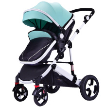 Baby Stroller 2019 China Baby Stroller Factory Hot Mom Stroller 2019 /Baby de cuero de aleación de aluminio 3-en-1 Babystroller /